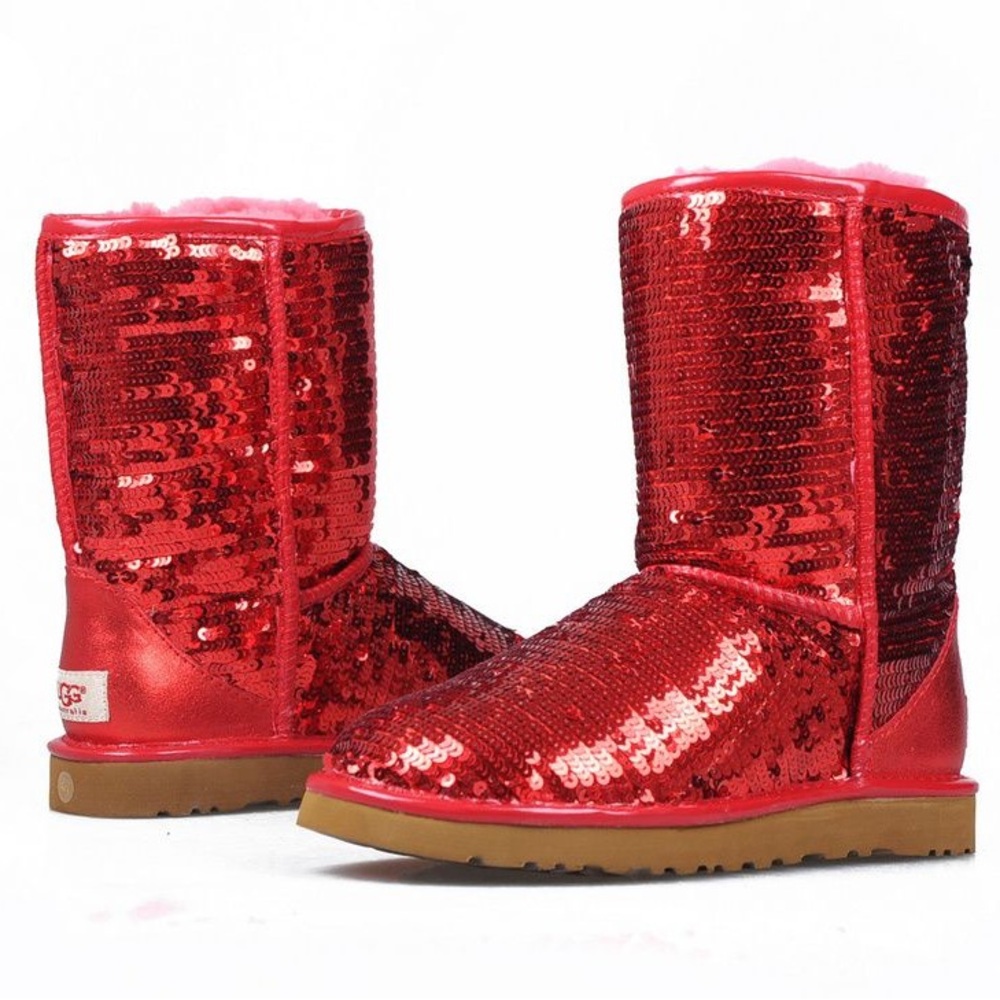 Red Sequin Uggs